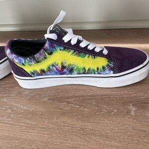 Vans Kids Sneakers - Purple and Yellow Tie-Dye